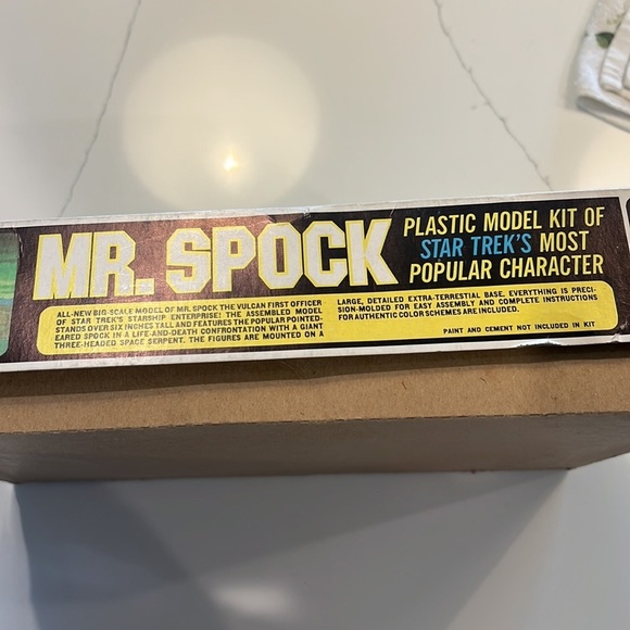 Star Trek Mr Spock 1968 Plastic Model Kit #S956. BOX ONLY Made in the USA by AMT - Picture 12 of 13